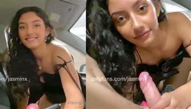 Jasminx  Nude Blowjob Fucking In Car Porn Video