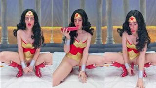 Lana Rain  Onlyfans Nude Wonder Woman Dildo Fucking Porn Video