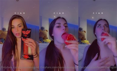 Lauren Alexis Leaks Nude Deepthroat Dildo Blowjob Video