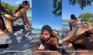 Ashley Aoky Public Beach Sex Onlyfans Video