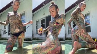 Becky Holt Nude Oiled Up By The Pool Porn Video Leaked