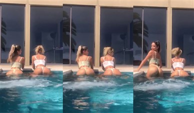Carolina Samani Nude Ass Twerking In Pool Video