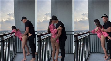 Delia Rose Balcony Sex Tape Video