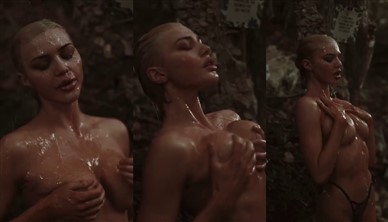 Kristen Hancher  Nude Outdoor Shower Video