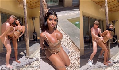 Nurshath Dulal  Poolside Sex Tape Video