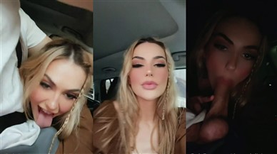 Olivia Mae Bae  Car Blowjob Video