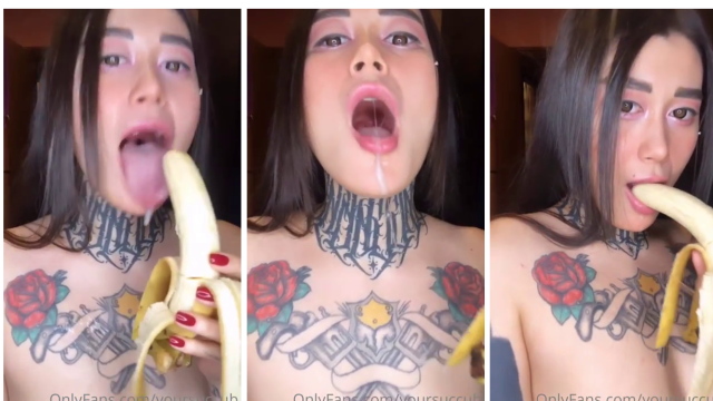 Yoursuccub  Banana Sucking Onlyfans Video