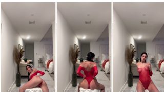 Camilla Araujo Red Mesh Bodysuit Onlyfans Ppv Video