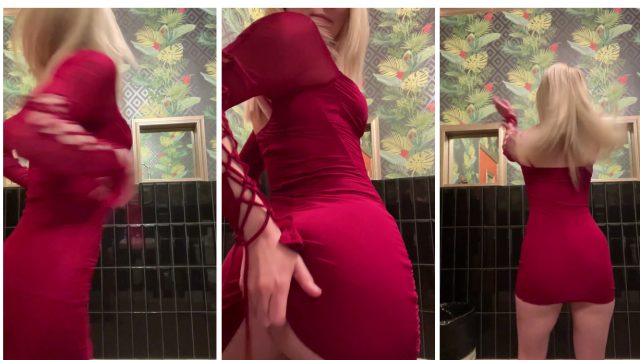 Stpeach Drunk Club Dress Strip Fansly Video