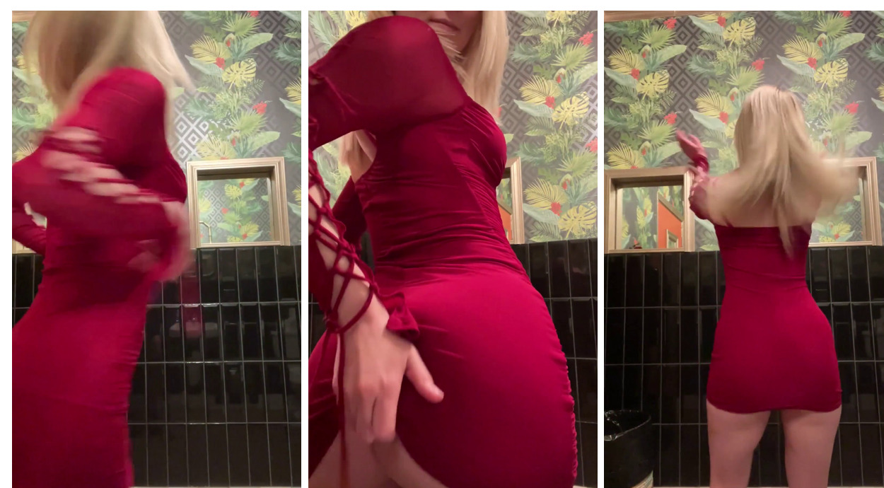 Stpeach Drunk Club Dress Strip Fansly Video
