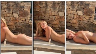 Caroline Zalog Sunbath Vip Video
