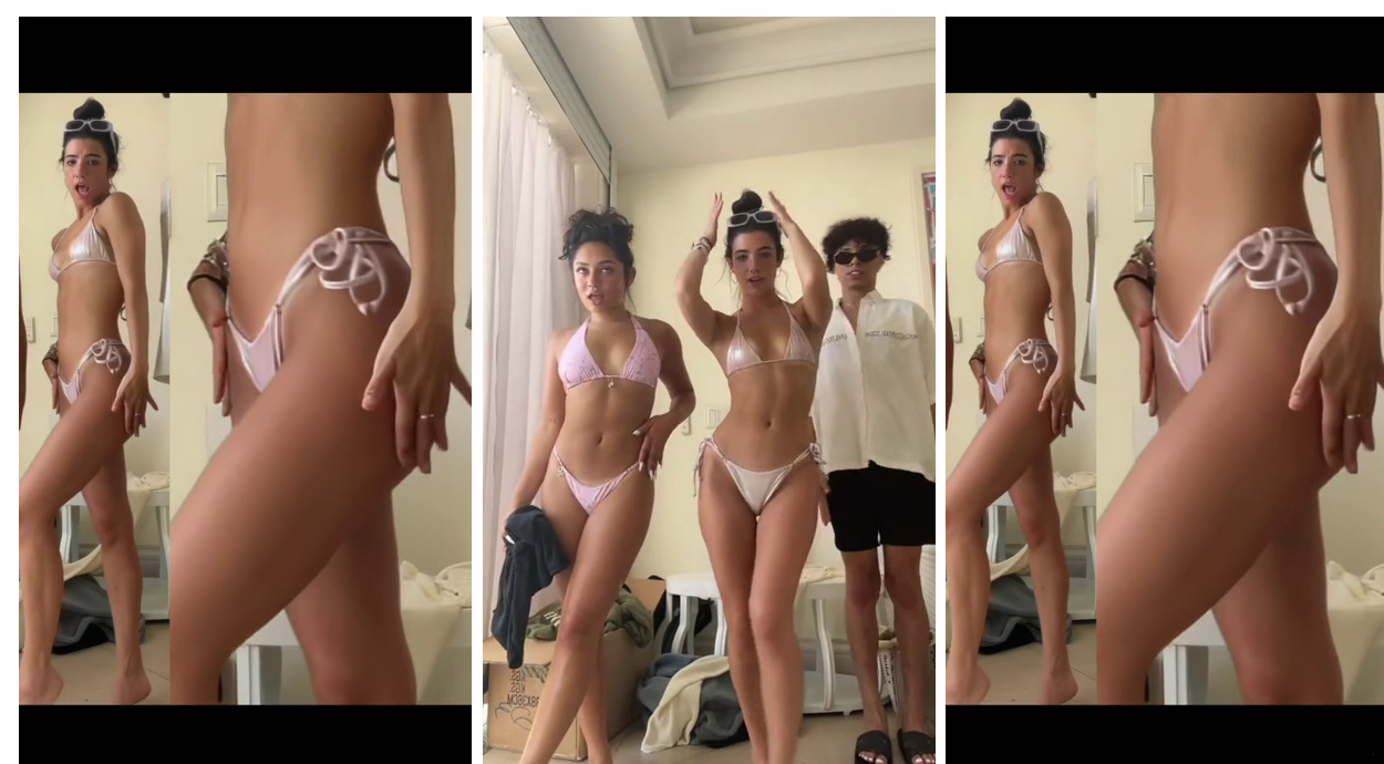 Charli Damelio Camel Toe Close Up Video