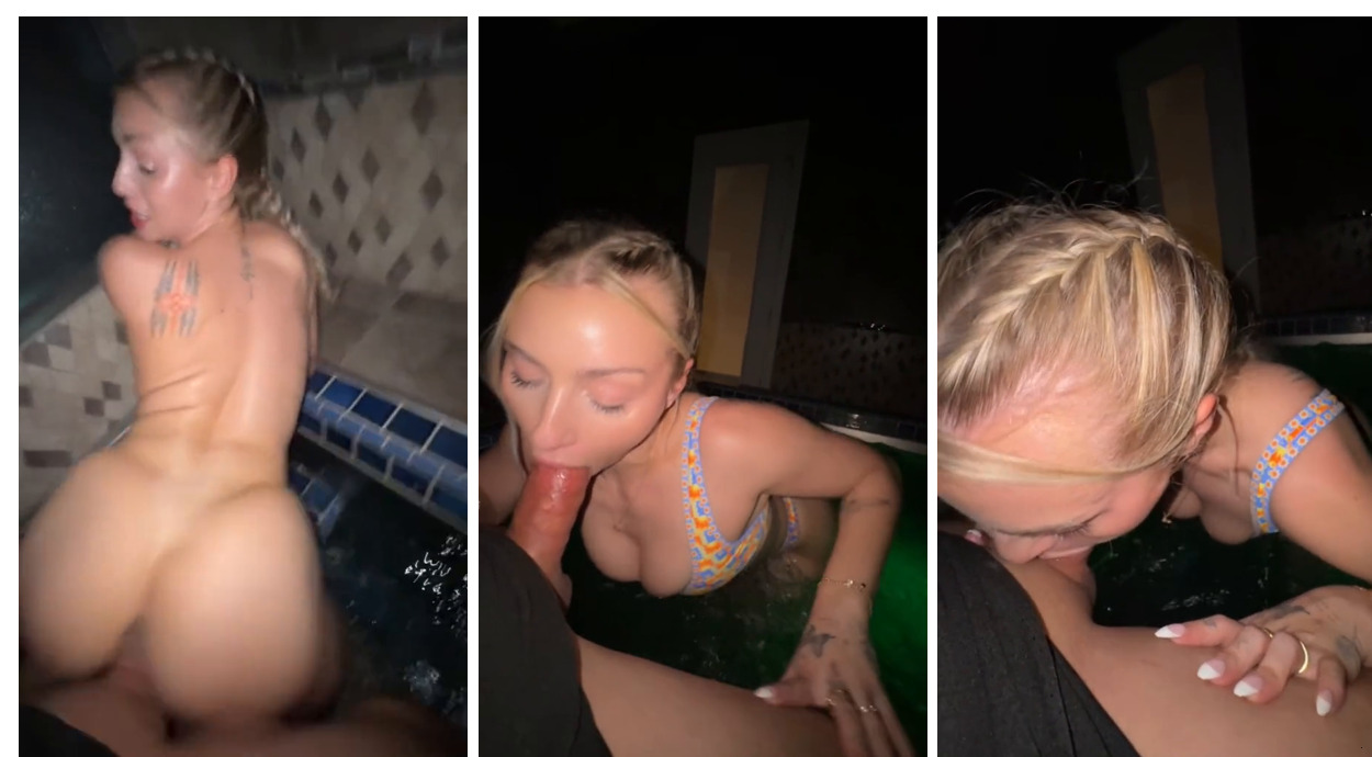 Therealbrittfit Hot Tub Bg Sextape Video