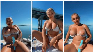 Zoie Burgher Nude Boat Dildo Masturbation Onlyfans Video