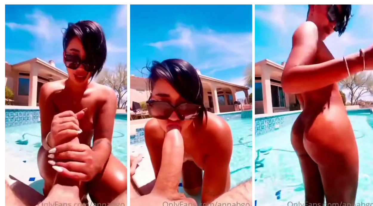 Annabgo Nude Pov Poolside Blowjob Onlyfans Video Leaked