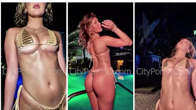 Alice Rosenblum Onlyfans Video Bikini String Teasing In Pool