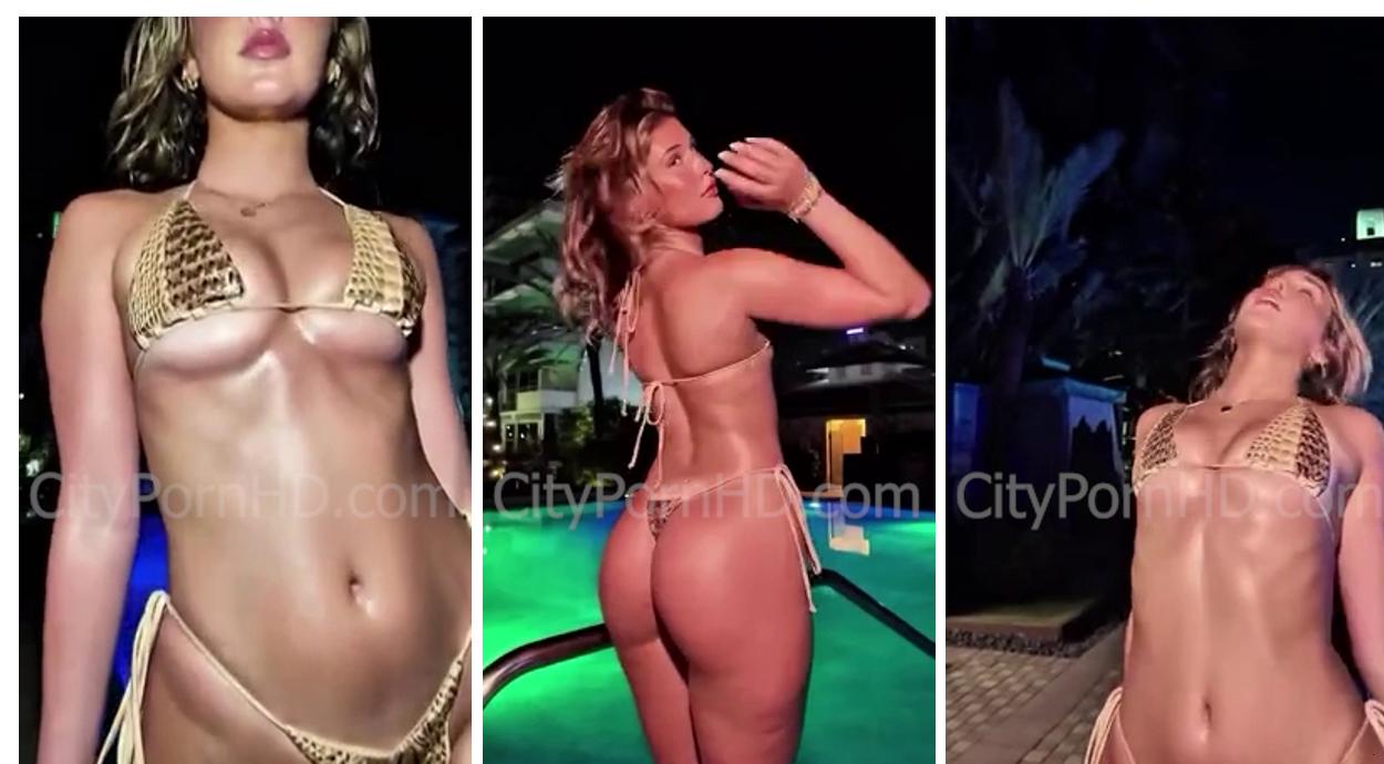 Alice Rosenblum Onlyfans Video Bikini String Teasing In Pool