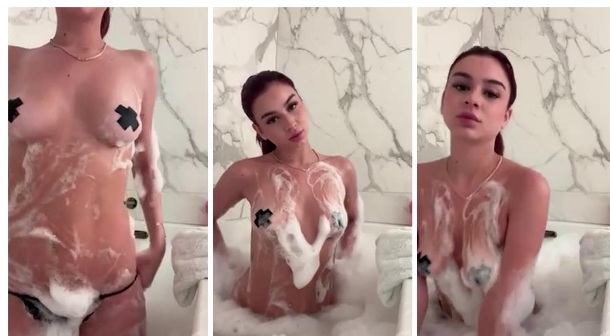 Andie Elle Nudes Shower In Bathtub