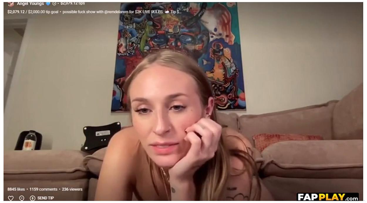 Angel Youngs Full Nude Livestream Ppv Video