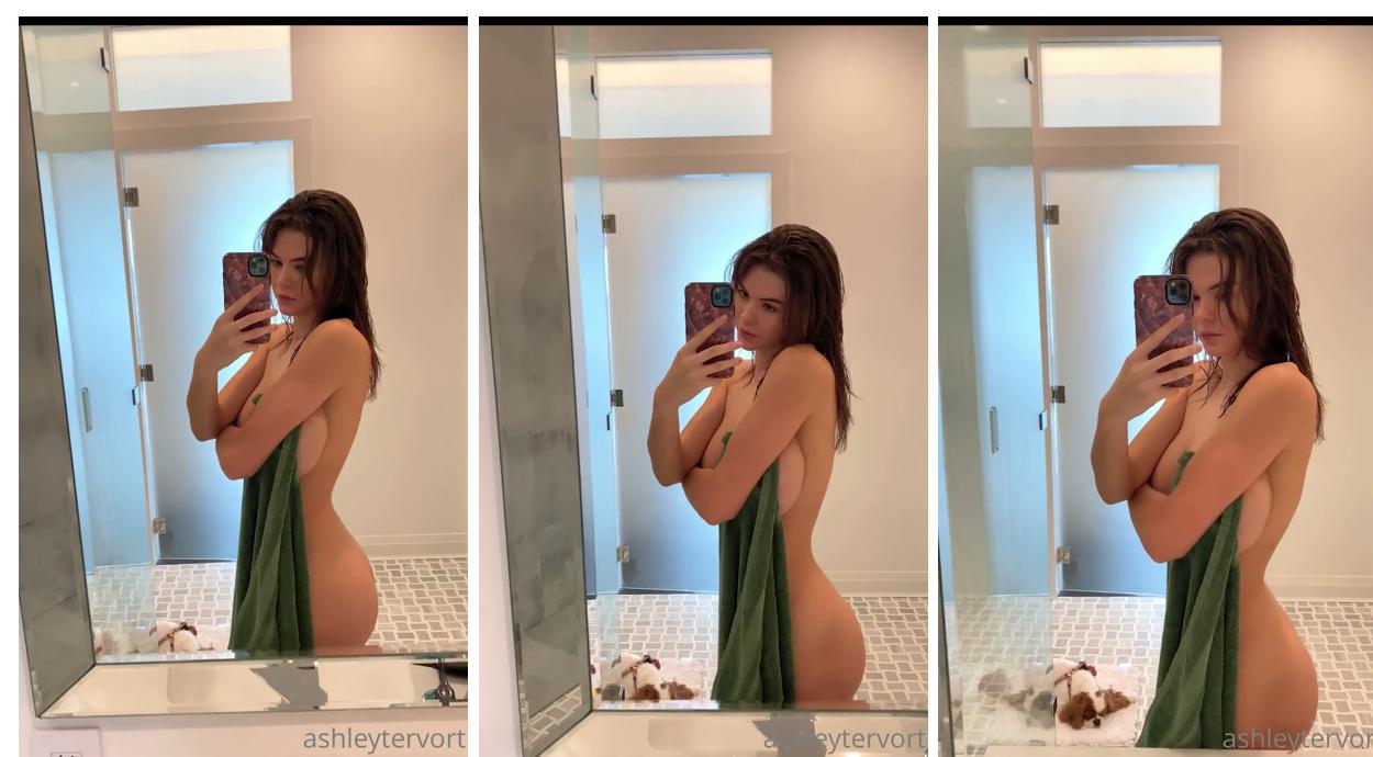Ashley Tervort Nude Bathroom Selfie Onlyfans Video