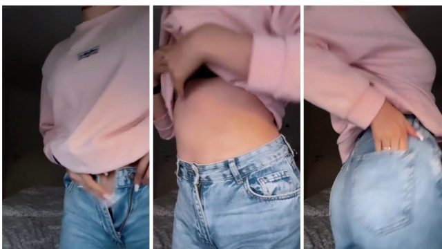 Asmr Janina Strips And Flashed Her Booty  Video