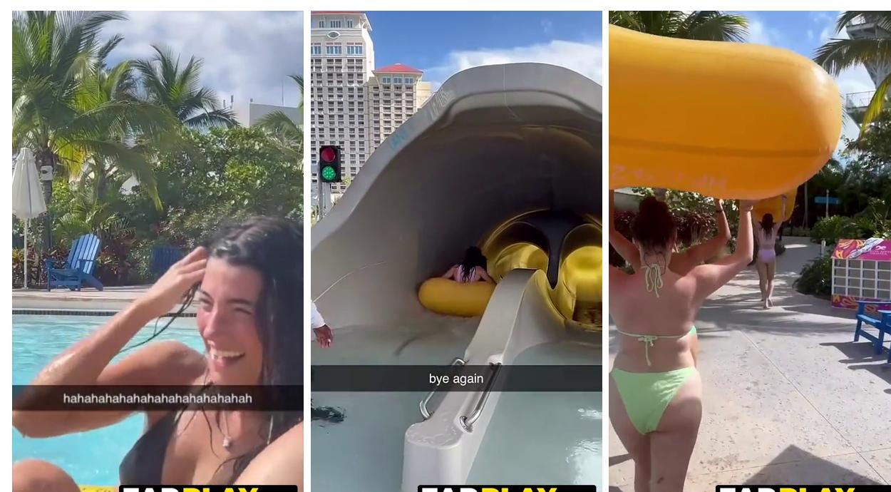 Charli Damelio Bikini Waterpark Video
