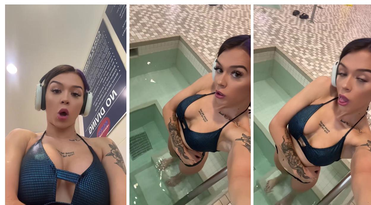Elayna Black Aka Cora Jade Teasing In Bathtub