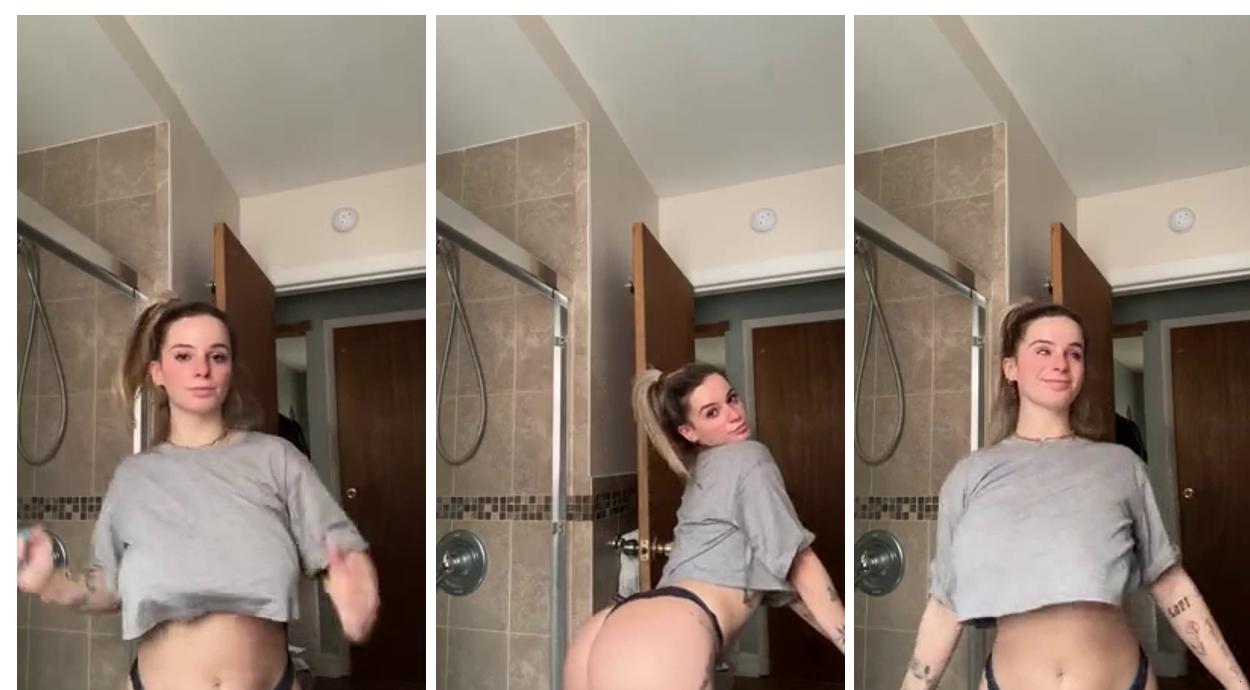 Kaitlyn Krems Bathroom Tits Bouncing Video
