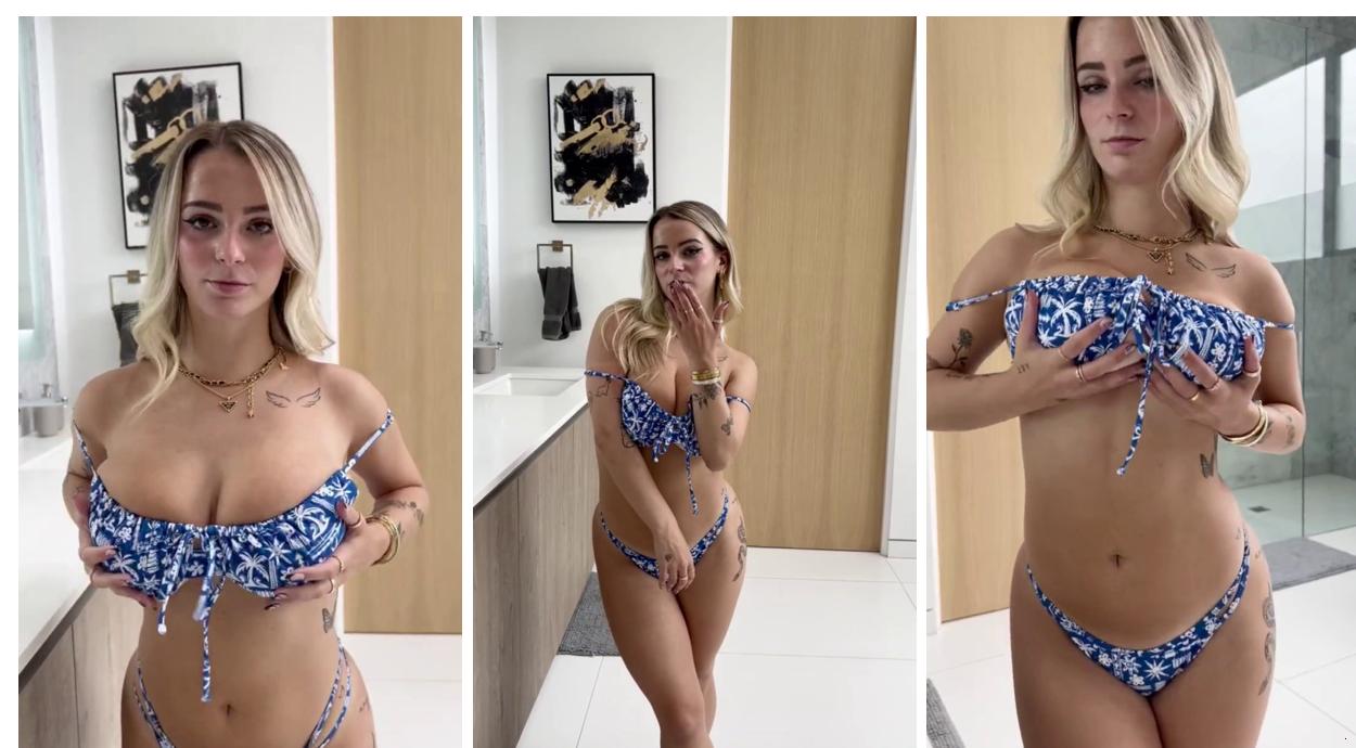 Kaitlyn Krems In Bathroom Masturbate New Video