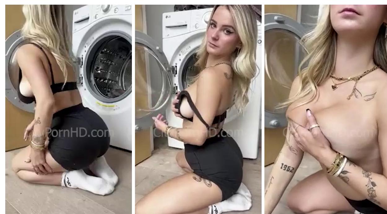 Kaitlyn Krems Sensual Tease In Black Lingerie By Onlyfans