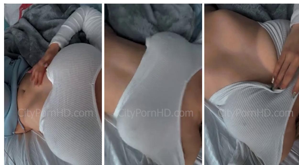 Kaitlyn Krems Solo Selfie Teasing  Hot Video