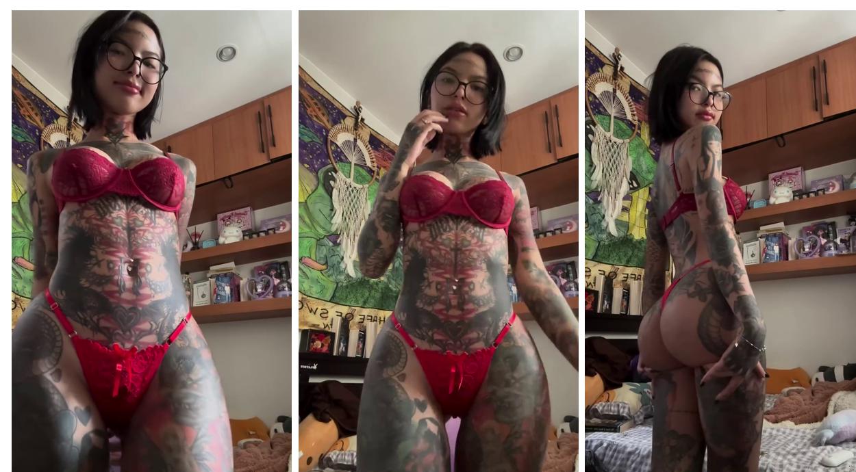 Katrina Lim Viral Kiffy Red Bikini Teasing So Hot