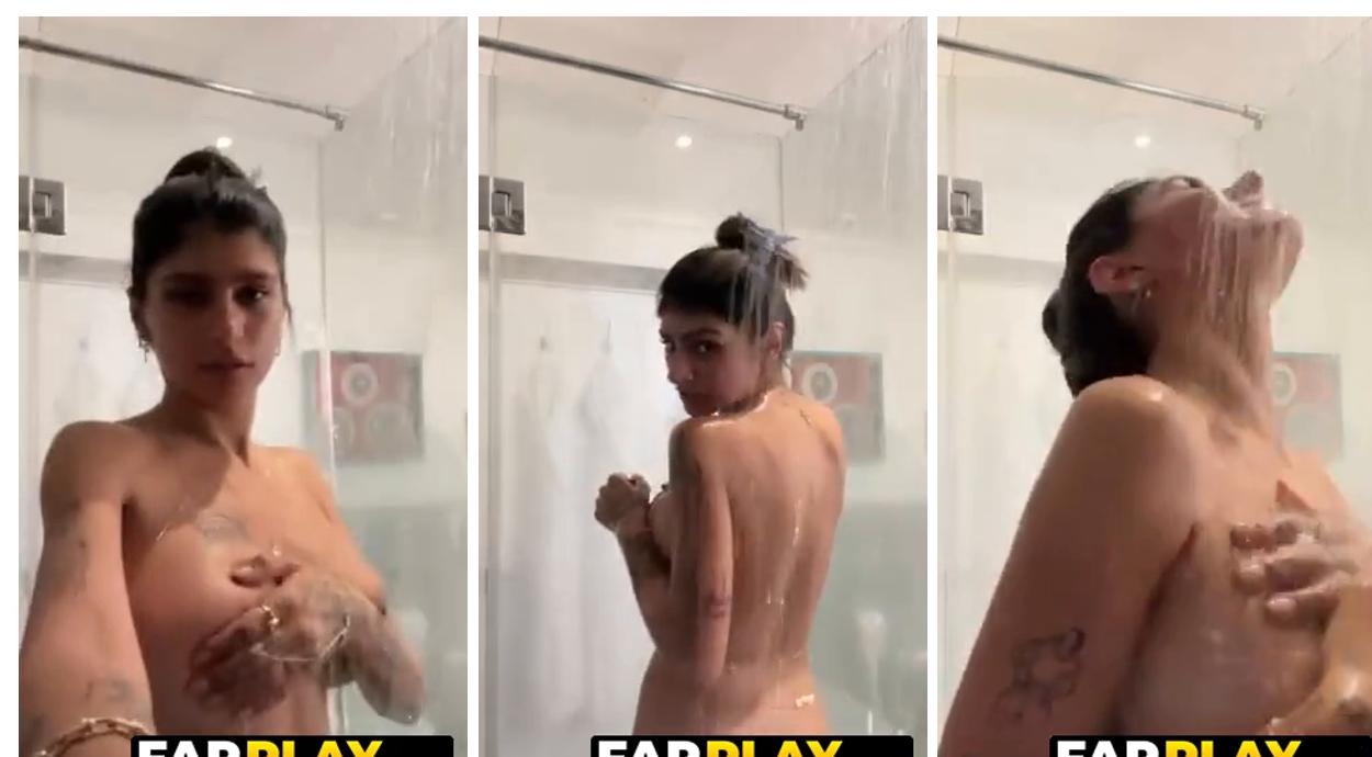Mia Khalifa Washing In The Shower Video Free