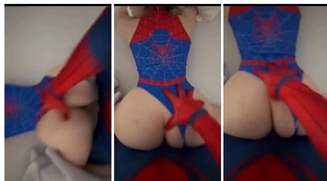 Yololary Spiderman Suit Doggy Style Video Hot