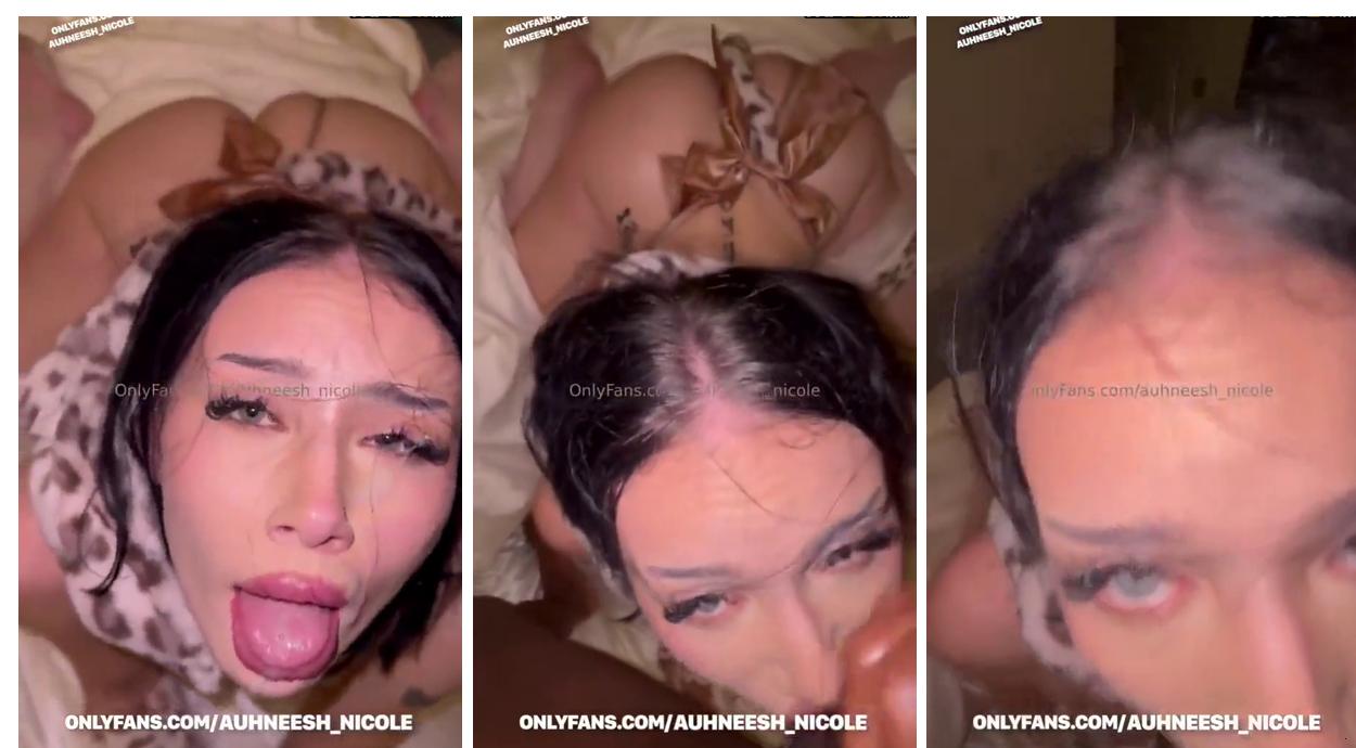 Auhneesh Nicole Blowjob Cumshot Facial Onlyfans Video Free Influencers Gonewild