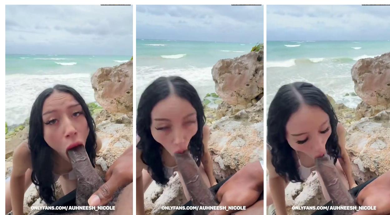 Auhneesh Nicole Outdoor Pov Blowjob Onlyfans Video Free