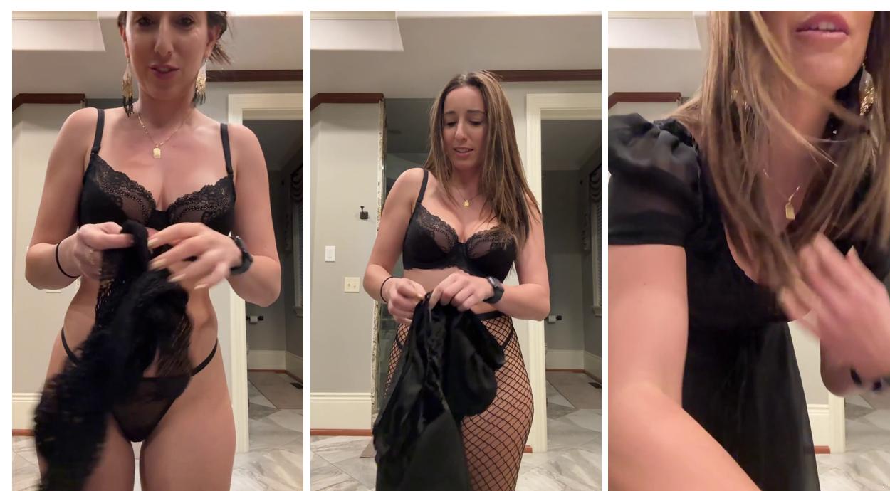 Christina Khalil Sexy Fishnet Pantyhose Onlyfans Video Free