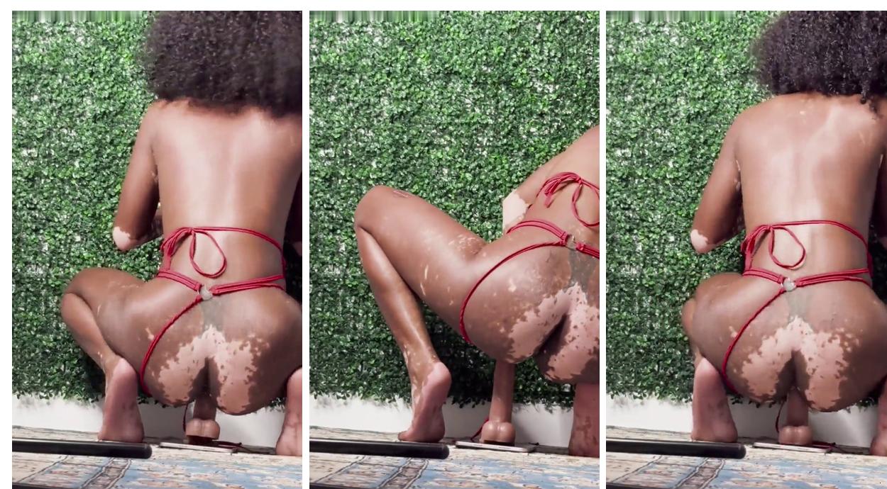 Curiositeaaa Aka Trayceeteaa Rides Dildo In Her Pussy Free Video