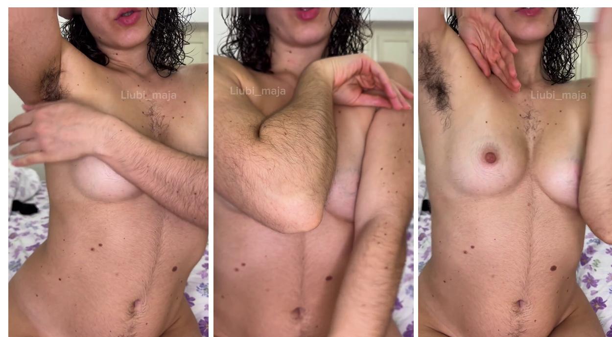 Liubimajaa Tits Playing And Hairy Armpits Teasing Onlyfans Free Video