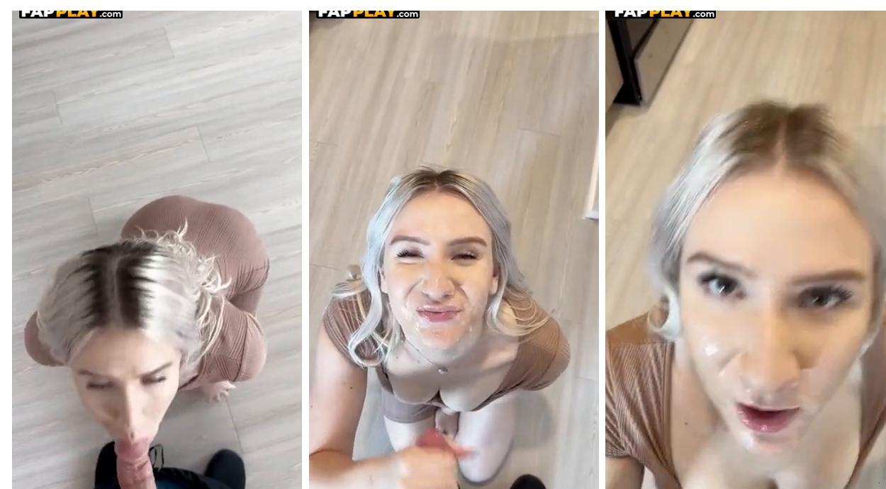 Maddie Price Aka Funsizedkate In Brown Dress Kneel Down And Blow Big Dick Free Onlyfans Video