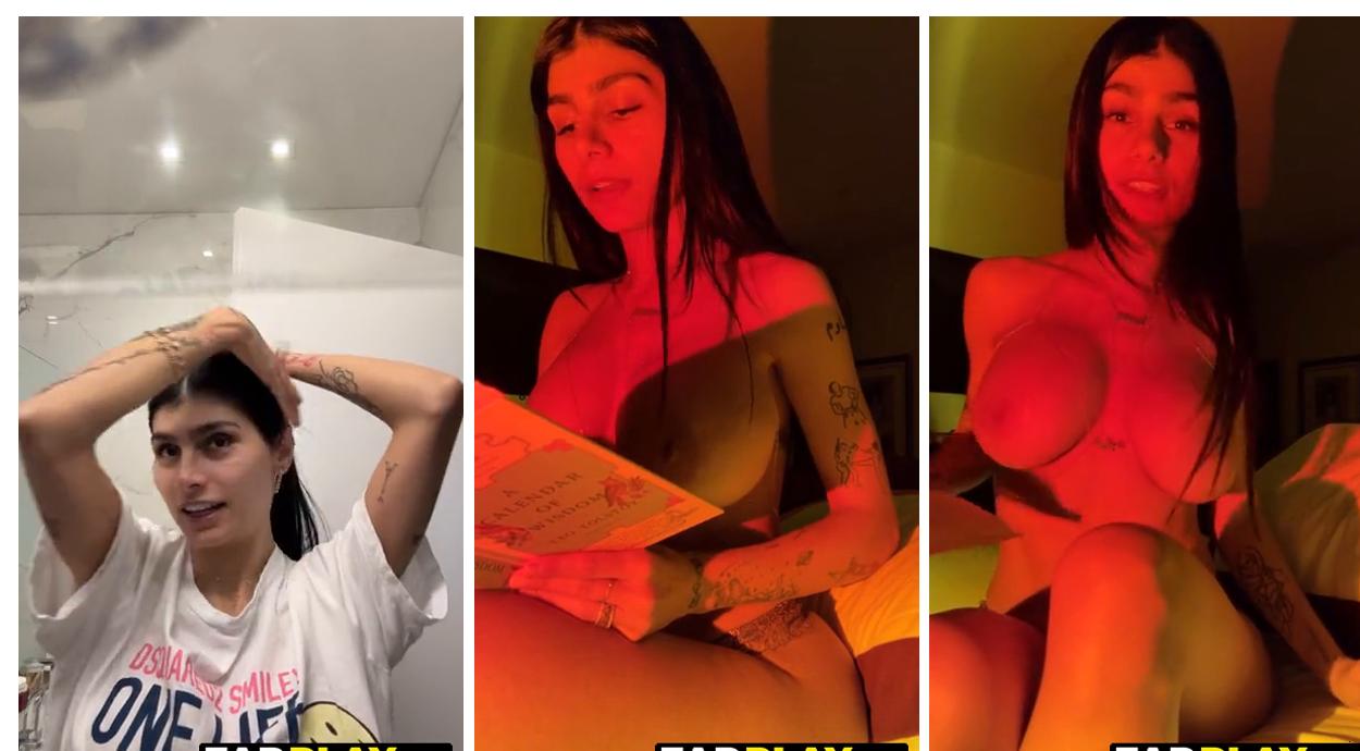 Mia Khalifa Reading Book Video Free
